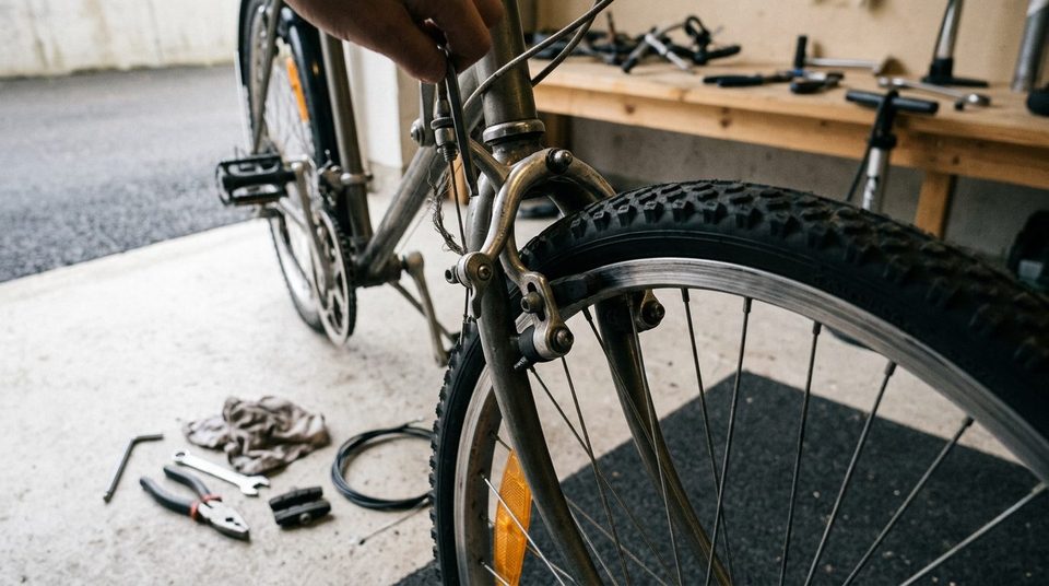 Illustrationsfoto til guiden: Bløde eller hvinende bremser? Fejlfinding på cyklens bremser