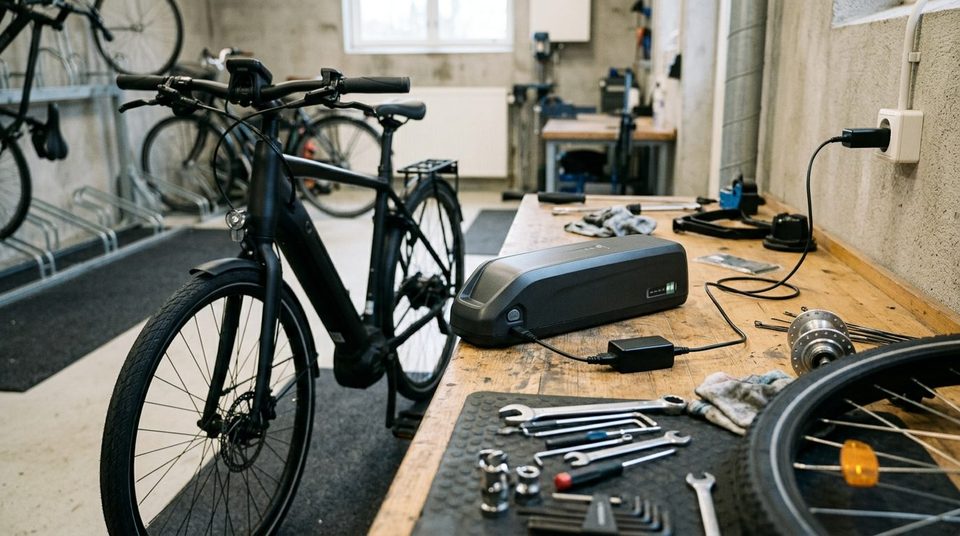 Illustrationsfoto til guiden: Elcykelbatteriet: Sådan oplader og opbevarer du det sikkert